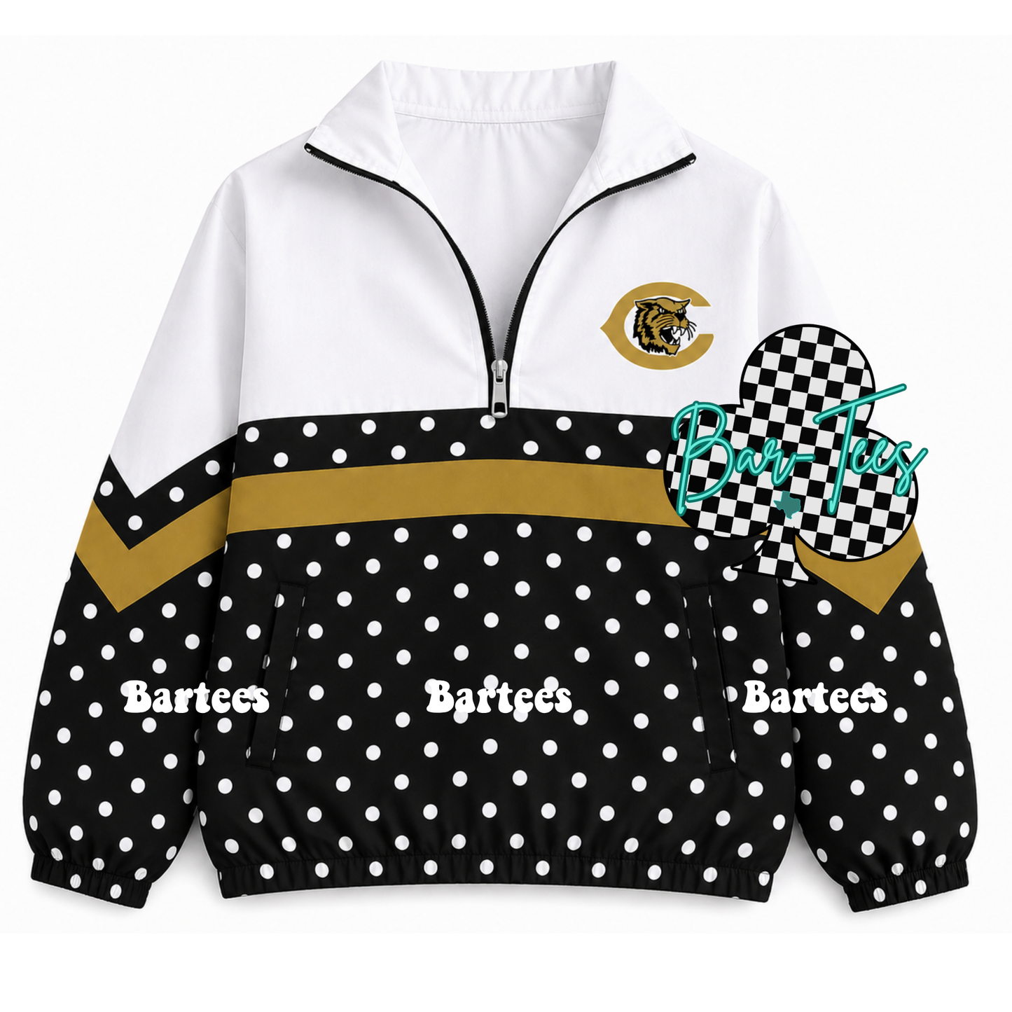 Custom Scuba Pullover with Pattern Bottom (size up 1 in adult sizes) Upload your mascot/logo