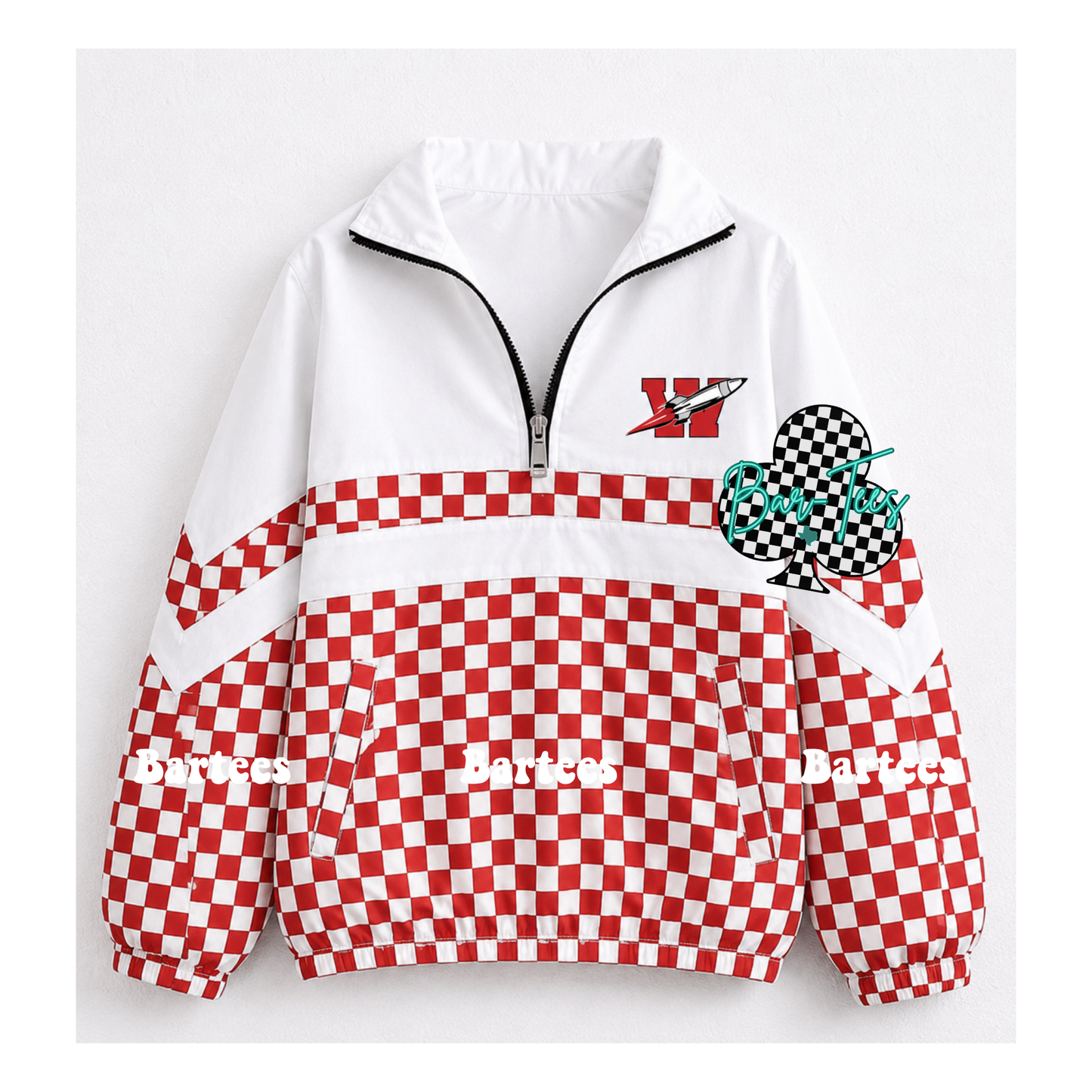 Custom Scuba Pullover with Pattern Bottom (size up 1 in adult sizes) Upload your mascot/logo