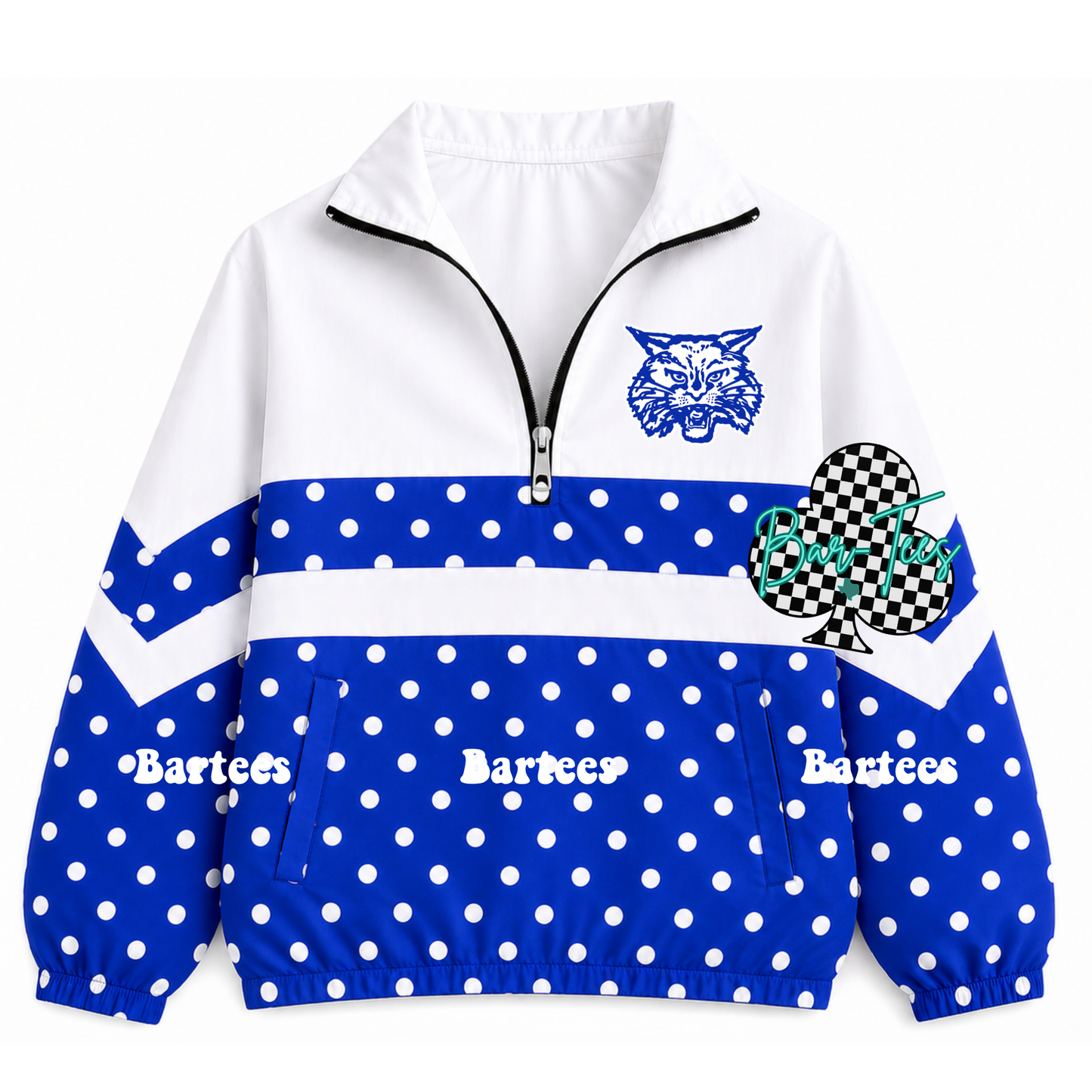 Custom Scuba Pullover with Pattern Bottom (size up 1 in adult sizes) Upload your mascot/logo