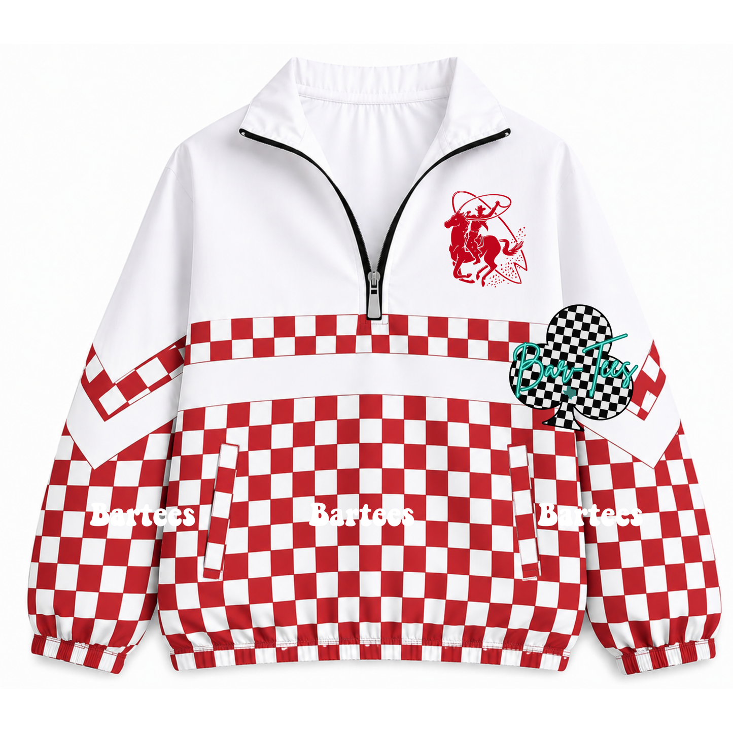 Custom Scuba Pullover with Pattern Bottom (size up 1 in adult sizes) Upload your mascot/logo