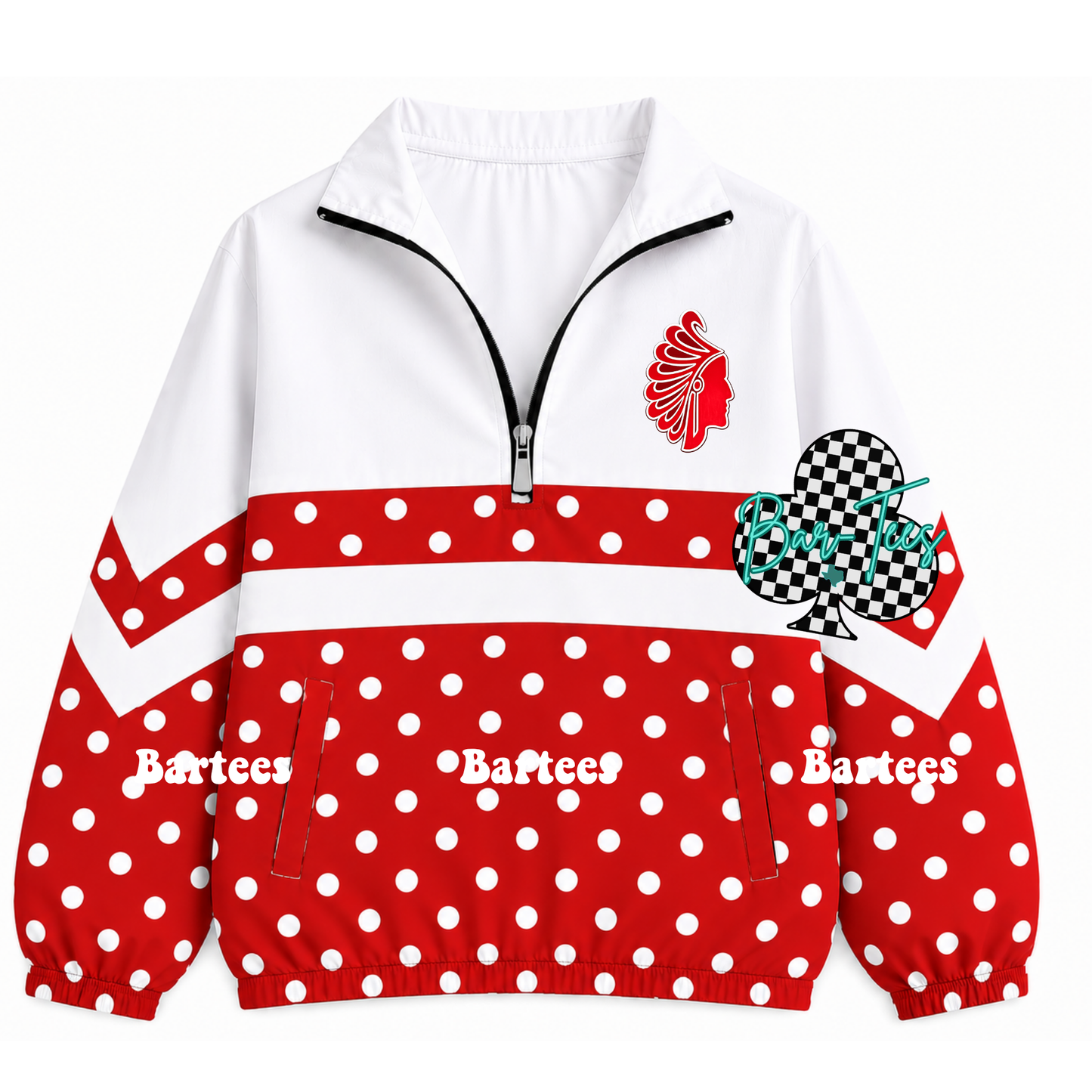Custom Scuba Pullover with Pattern Bottom (size up 1 in adult sizes) Upload your mascot/logo