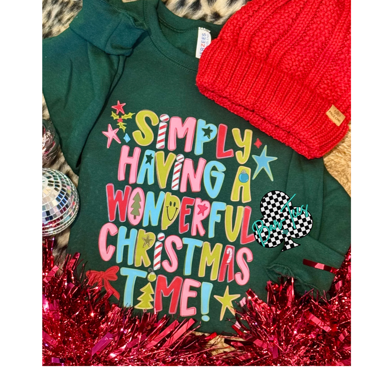 Simply Having A Wonderful Christmas Time Sweatshirt / Tee