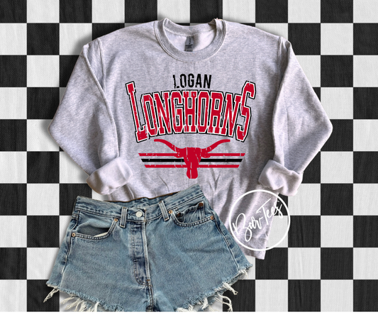 ADULT Logan Longhorns Retro Spirit