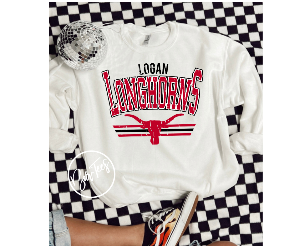 ADULT Logan Longhorns Retro Spirit