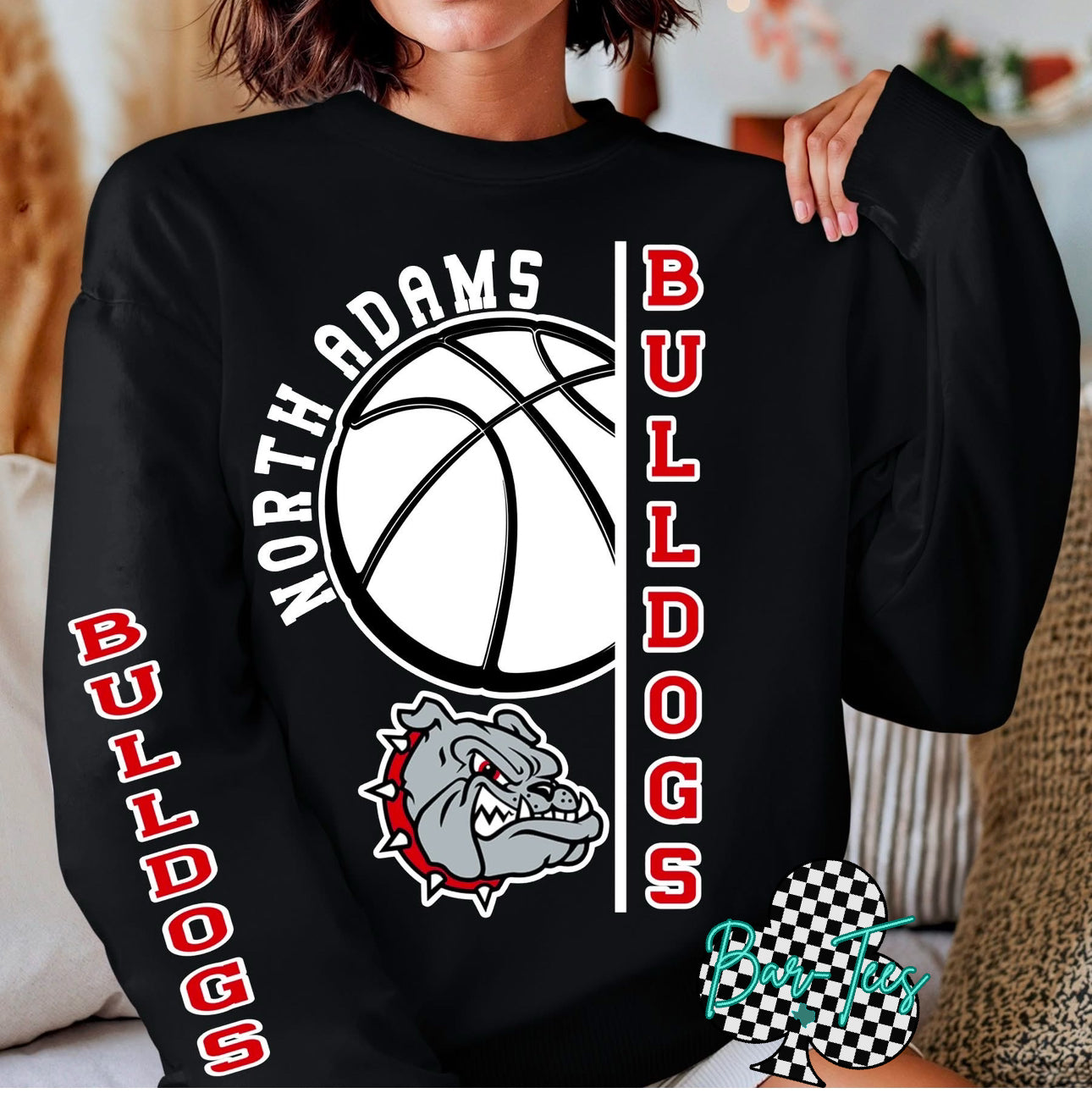 Basketball sweatshirt w/ sleeve design