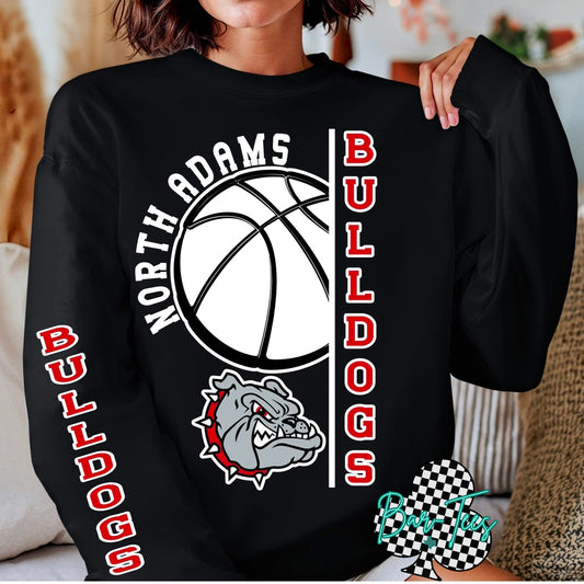 Basketball sweatshirt w/ sleeve design
