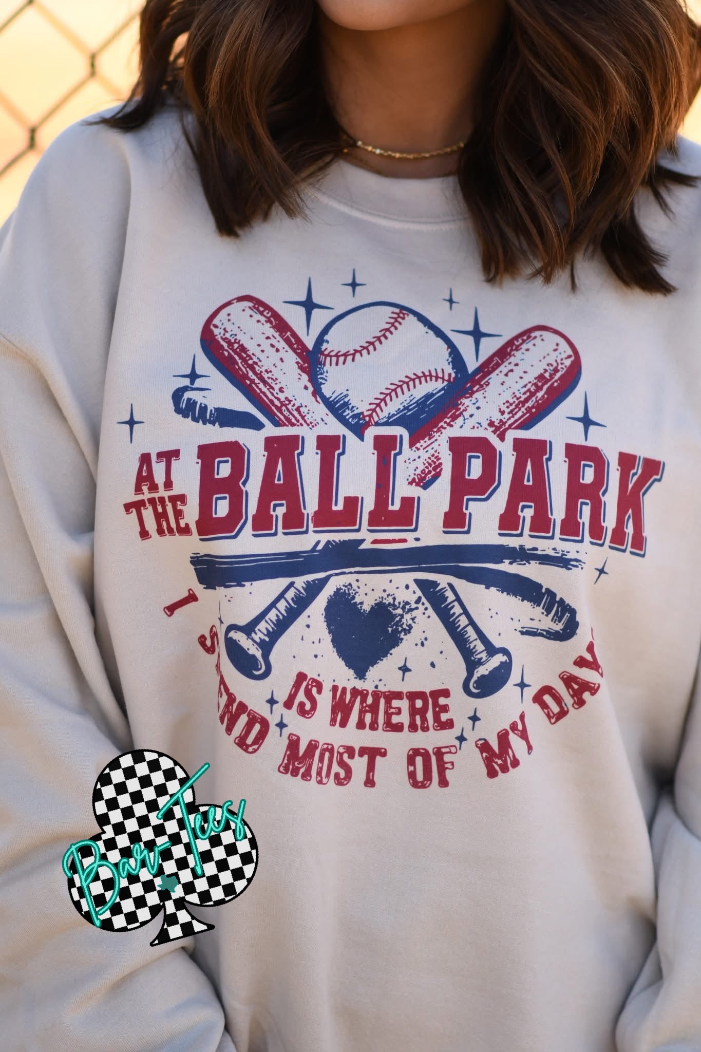 At the Ballpark is where I spend most of my days sweaatshirt