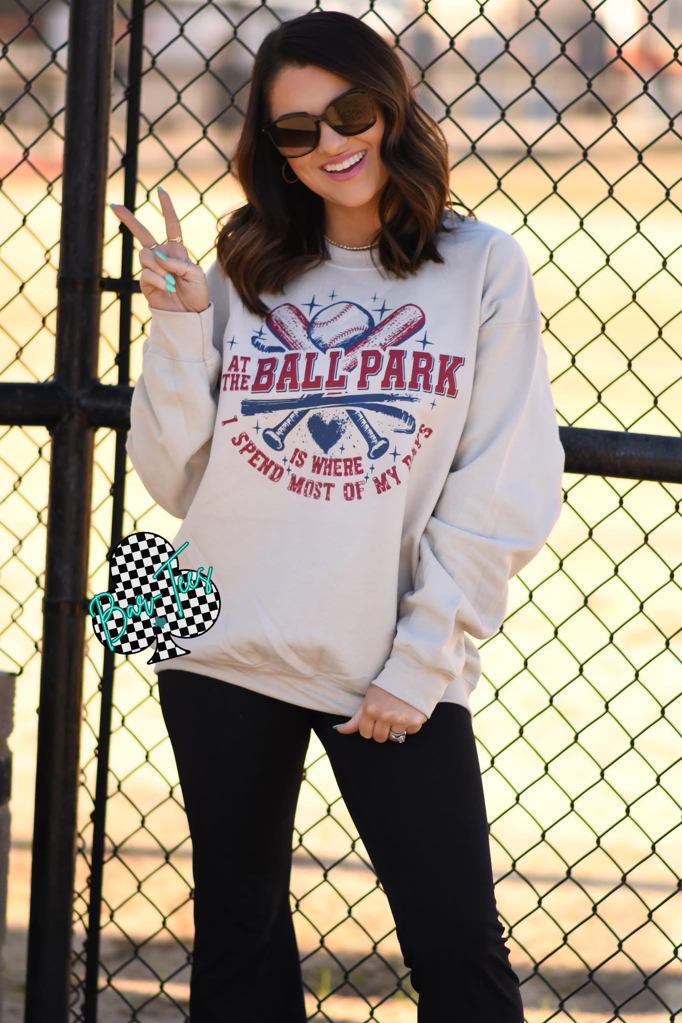 At the Ballpark is where I spend most of my days sweaatshirt
