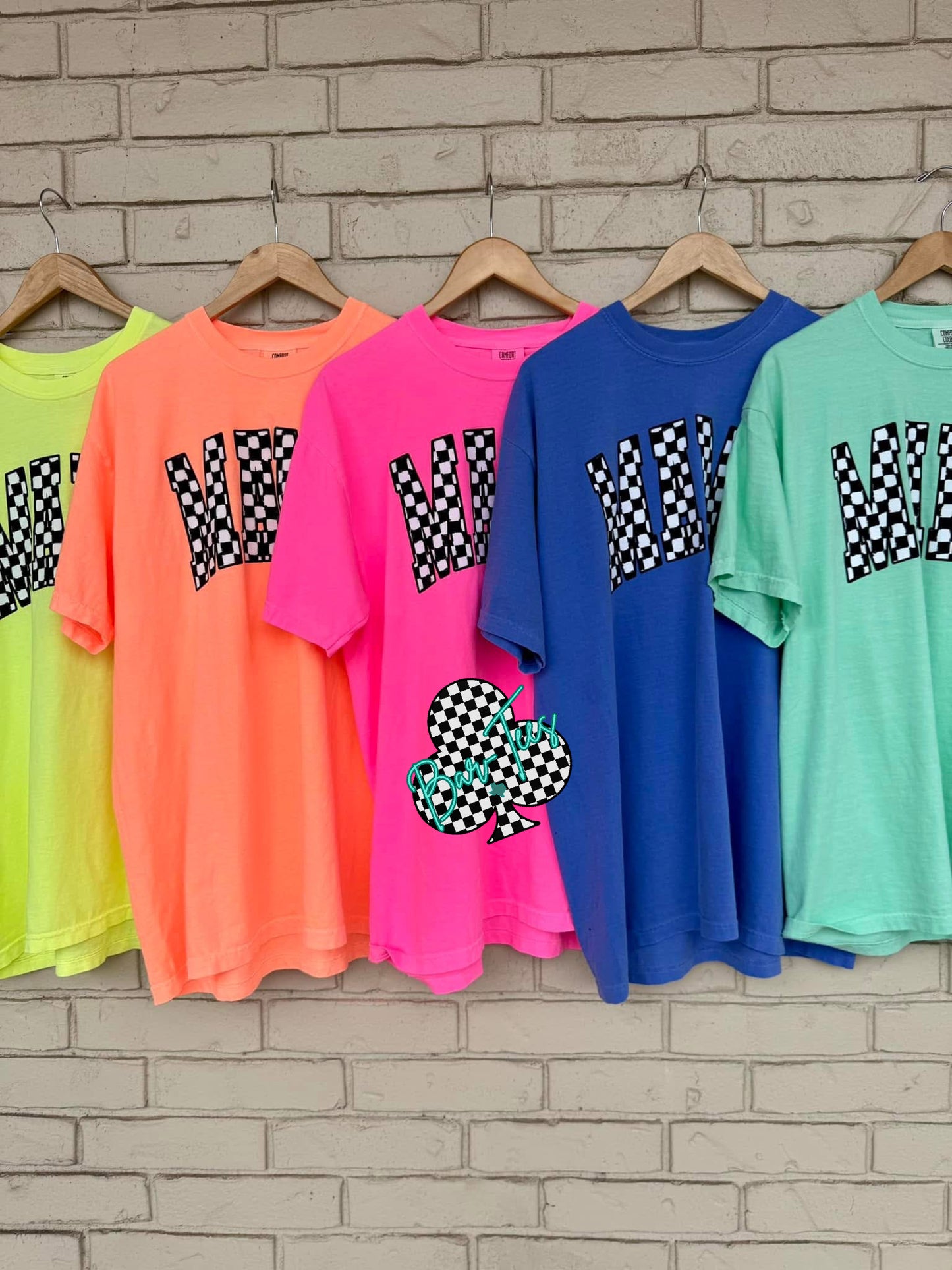Checkered MAMA Tee
