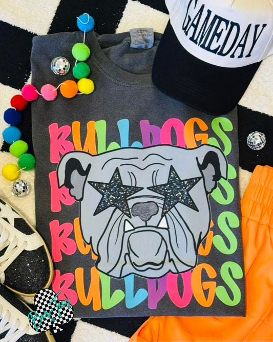 Bulldogs Bright Mascot Tee