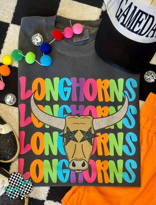 Longhorns Bright Mascot Tee