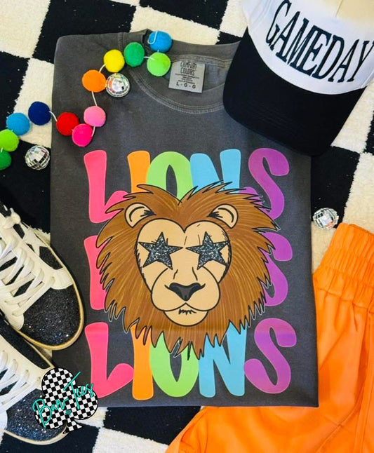 Lions Bright Mascot Tee