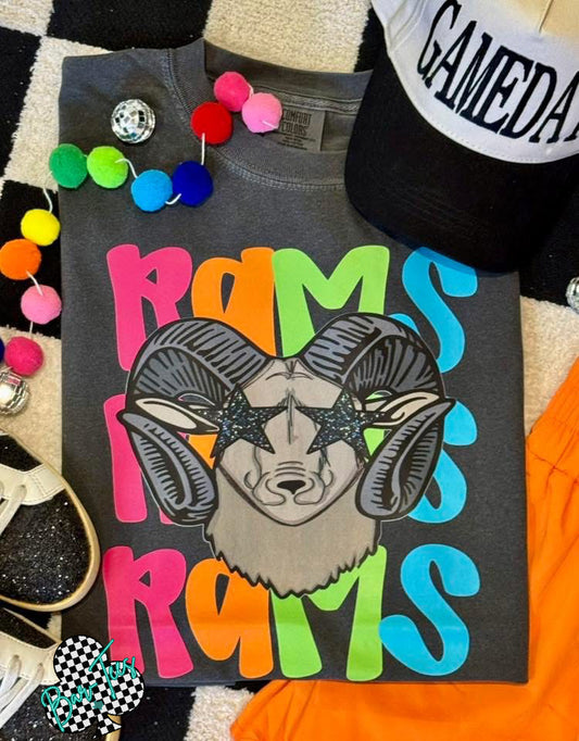Rams Bright Mascot Tee - Micah Kelly rep