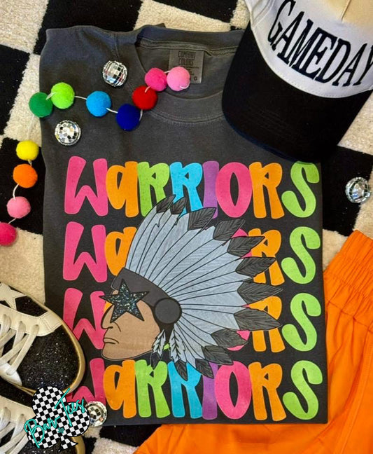 Warriors Bright Mascot Tee