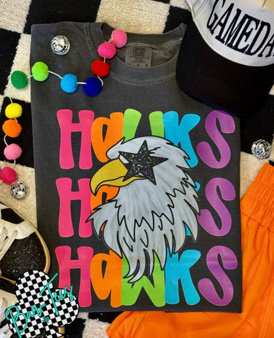 Hawks Bright Mascot Tee