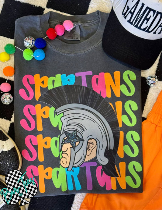 Spartans Bright Mascot Tee
