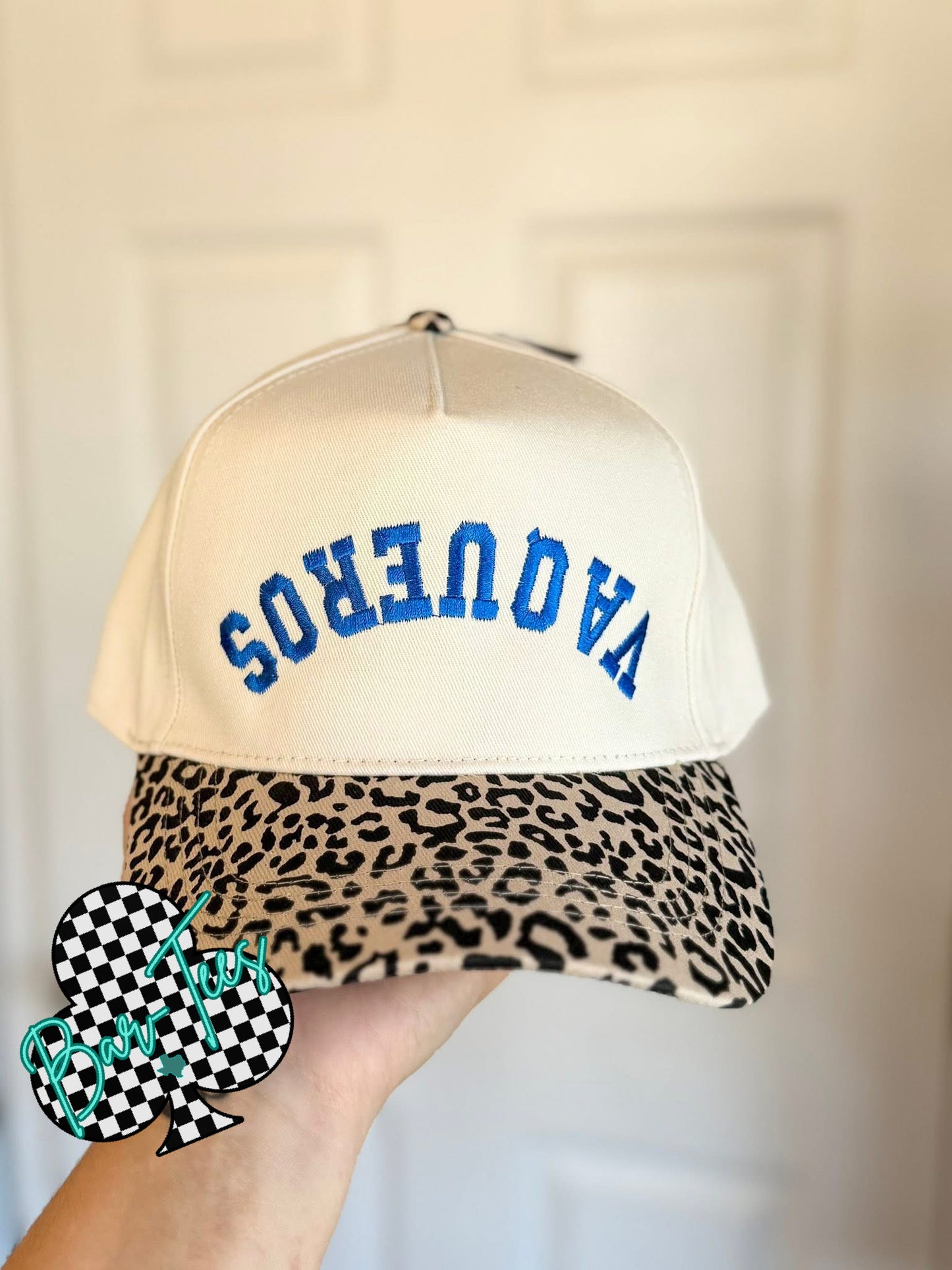 Custom Mascot Leopard Embroidered hat