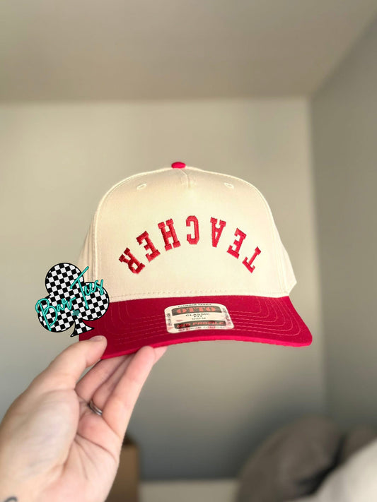 TEACHER Embroidered hat