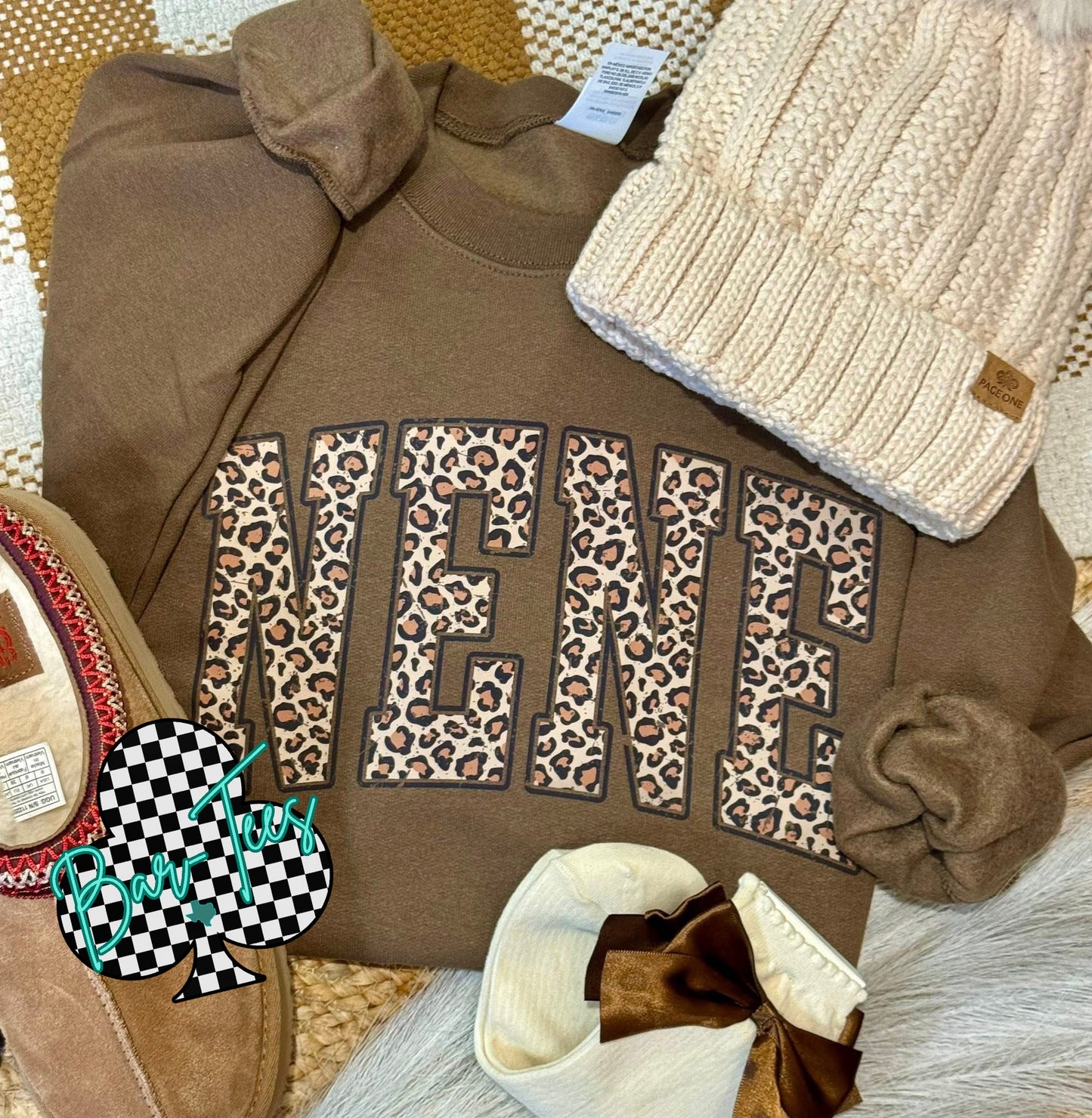 Pink Friday Deal #3 Leopard Name Sweatshirt