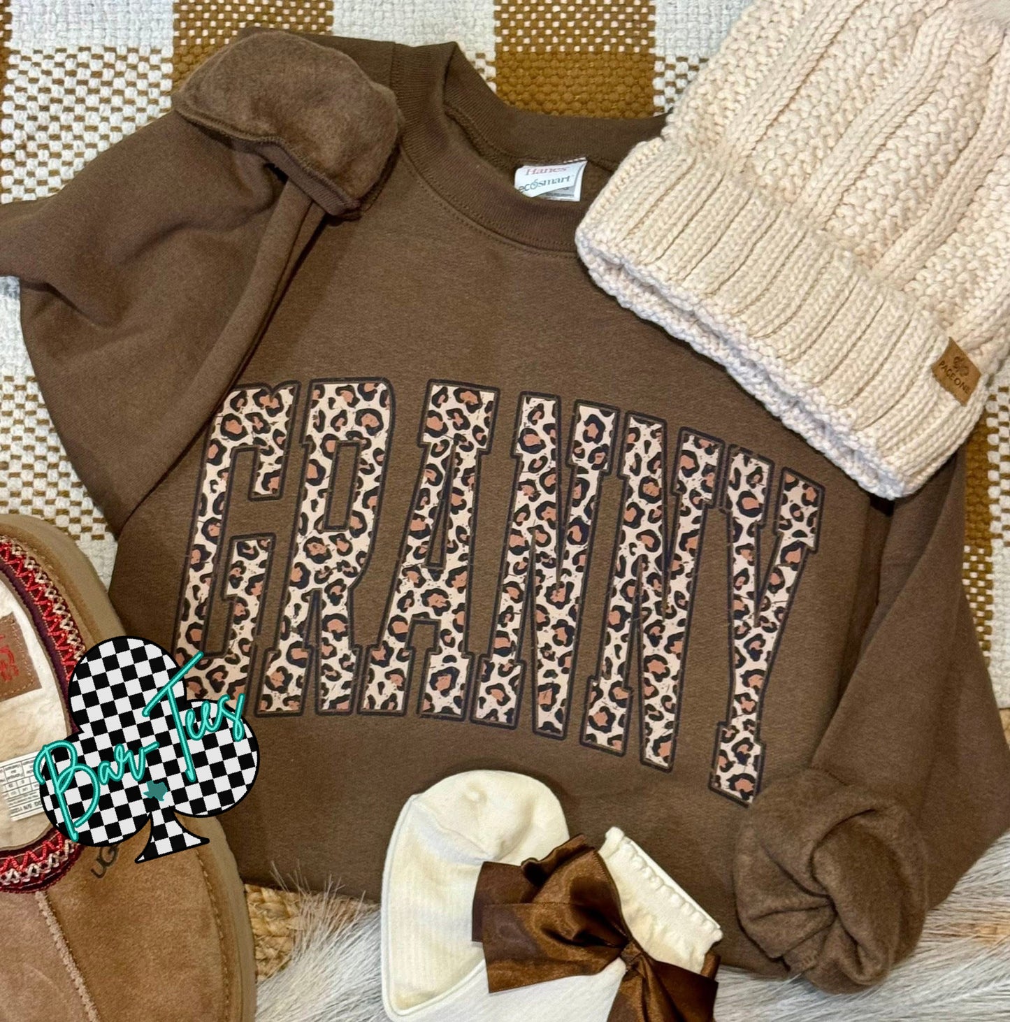 Pink Friday Deal #3 Leopard Name Sweatshirt