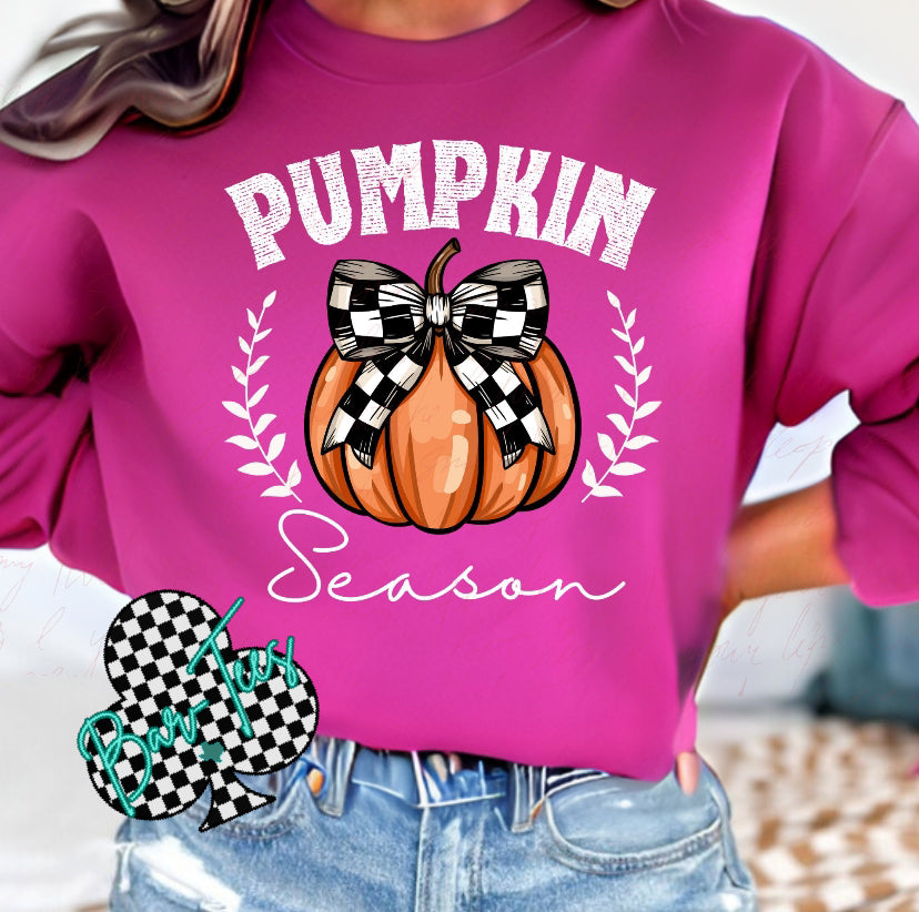 Pumpkin Season Checkered