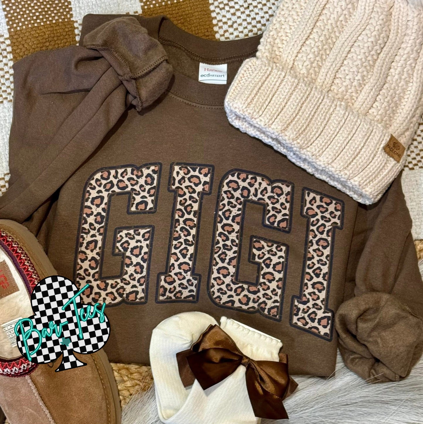 Pink Friday Deal #3 Leopard Name Sweatshirt