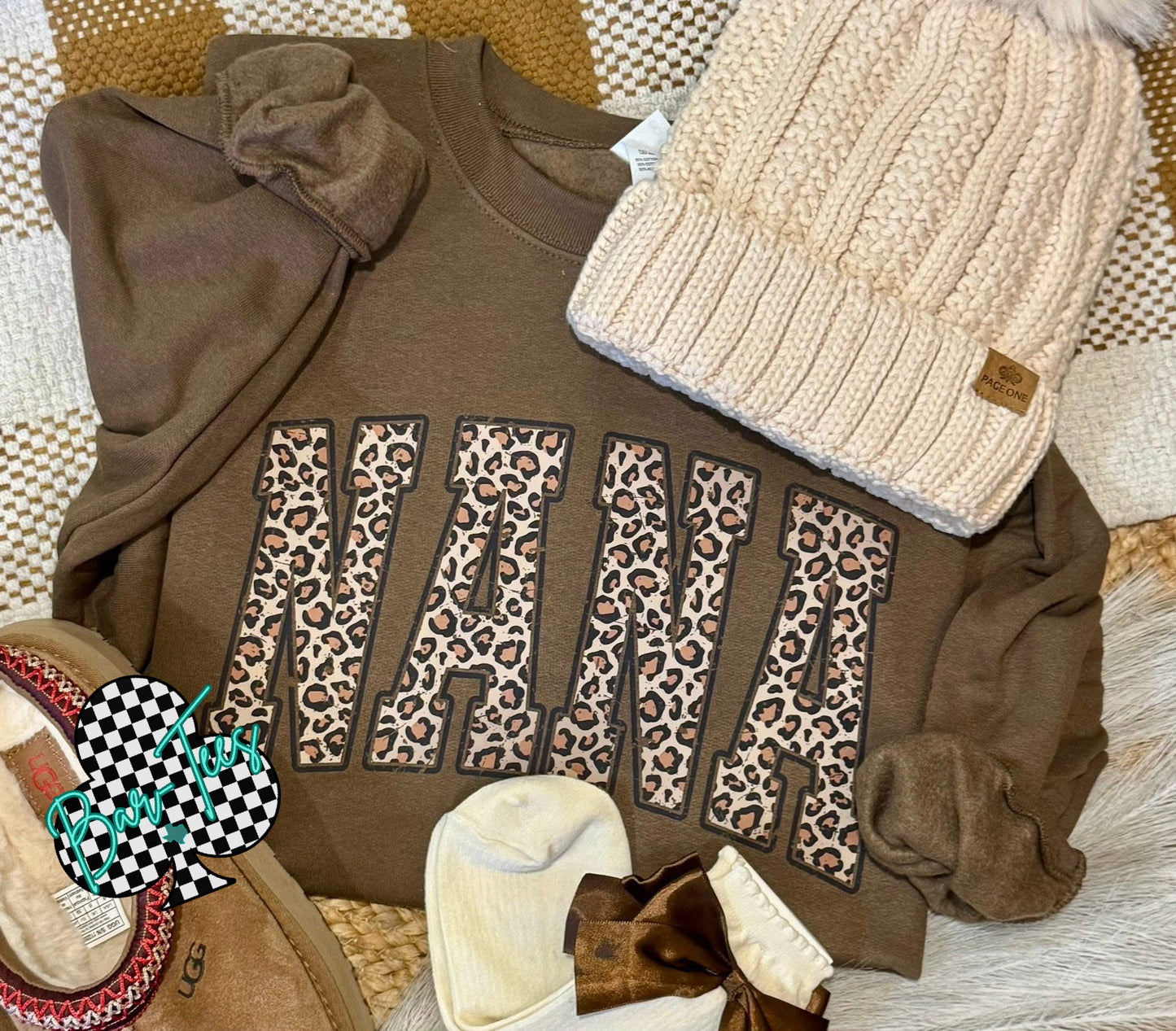 Pink Friday Deal #3 Leopard Name Sweatshirt
