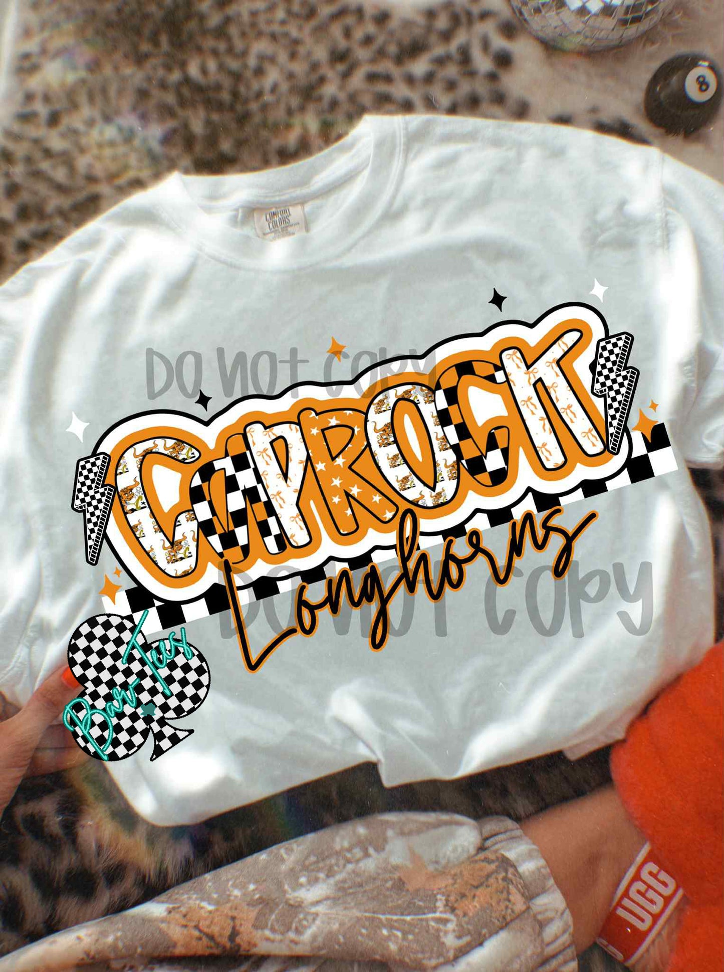 Caprock Longhorns Mascot Font Tee/Sweatshirt Adult & Youth