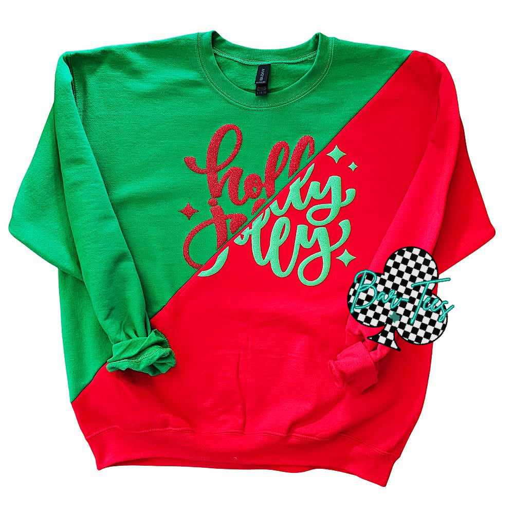 Christmas Split Sweatshirt