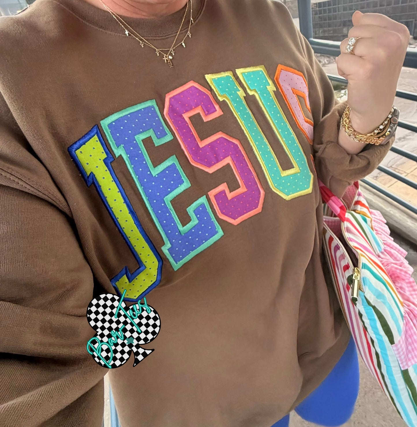 Embroirdered JESUS sweatshirt