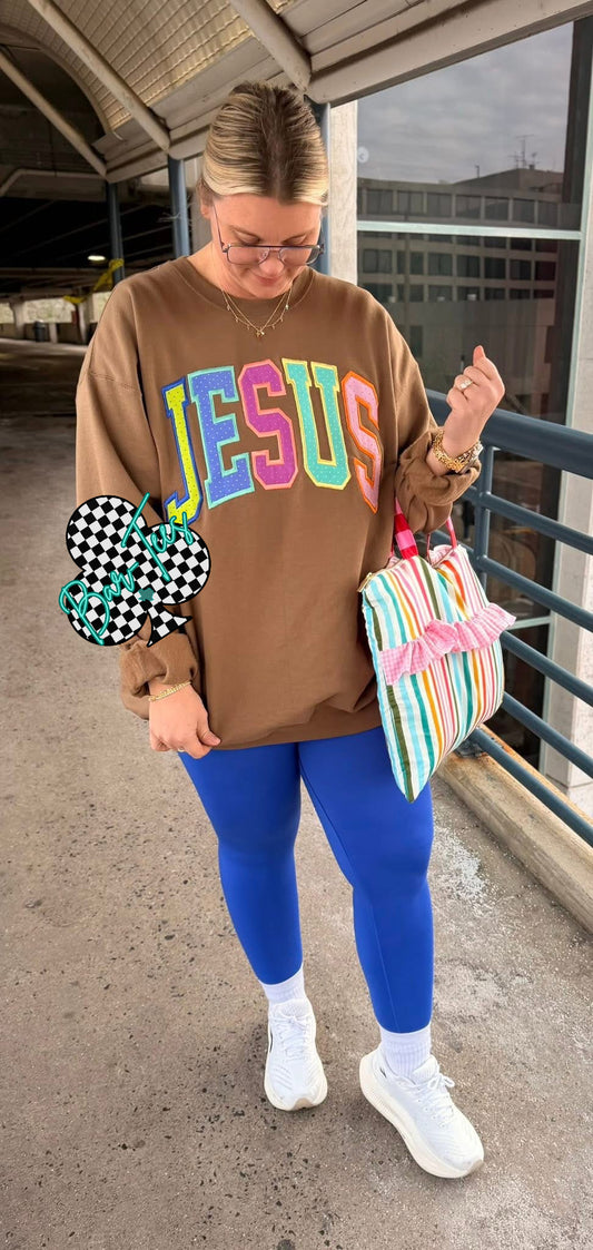Embroirdered JESUS sweatshirt