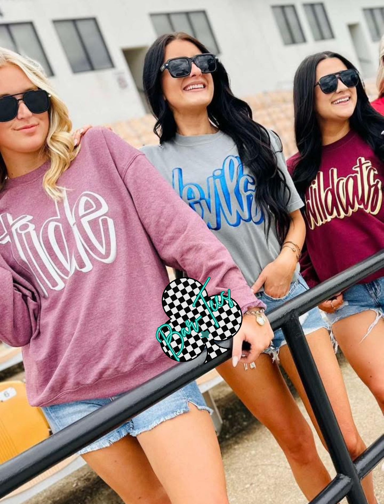 Shadow Outline Puff Tee & Sweatshirt
