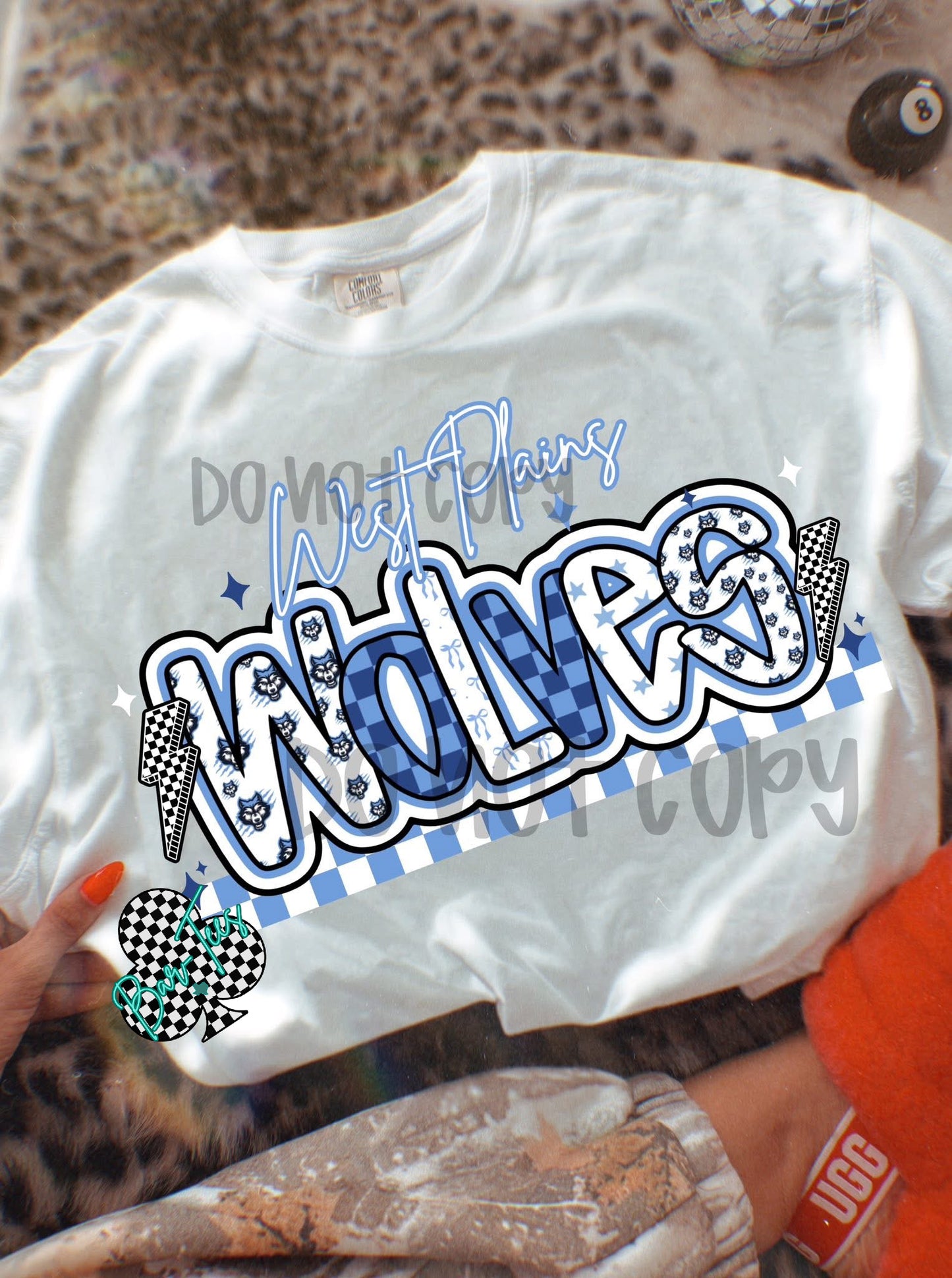 West Plains Mascot Font Tee/Sweatshirt