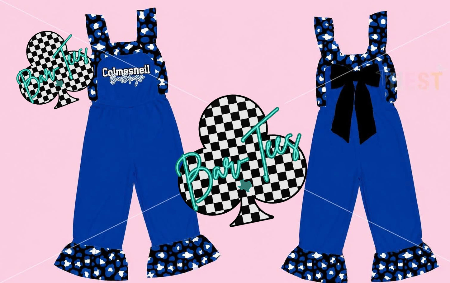 Spirit Leopard Ruffle Rompers