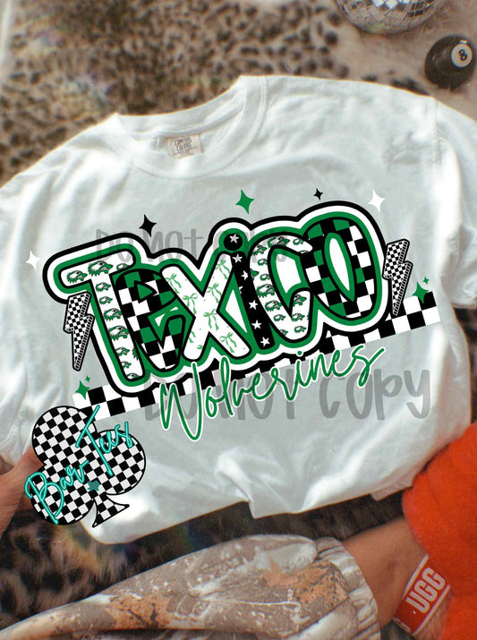 Texico Wolverines Mascot Font Tee/Sweatshirt Adult & Youth
