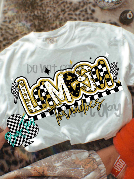 Lamesa Tornadoes Mascot Font Tee/Sweatshirt Adult & Youth
