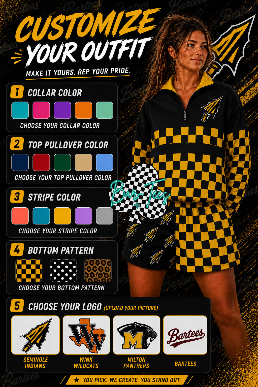 Custom Matching Set (pullover - size up 1 and shorts tts)