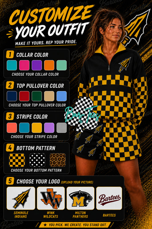 Custom Matching Set (pullover - size up 1 and shorts tts)