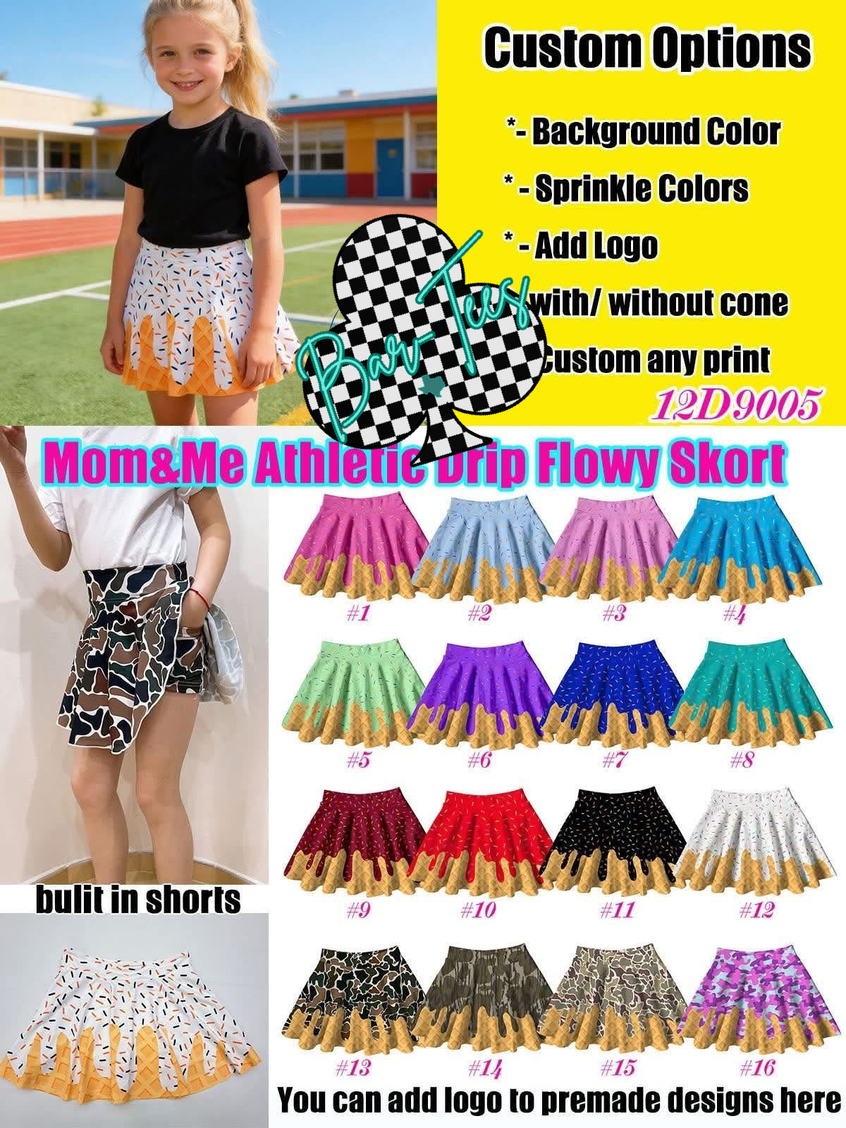 Mom & Me Athletic Skorts