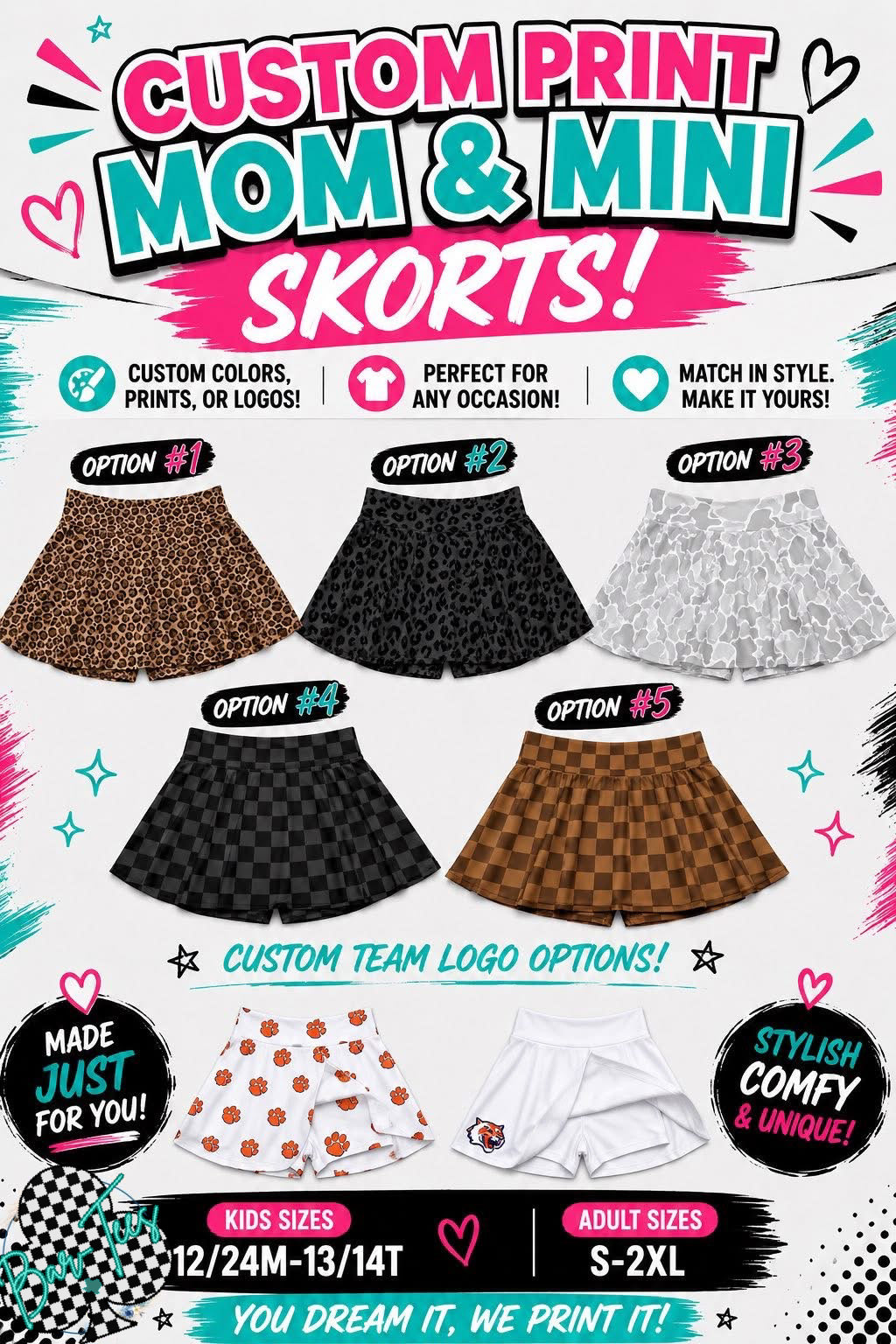 Mom & Me Athletic Skorts