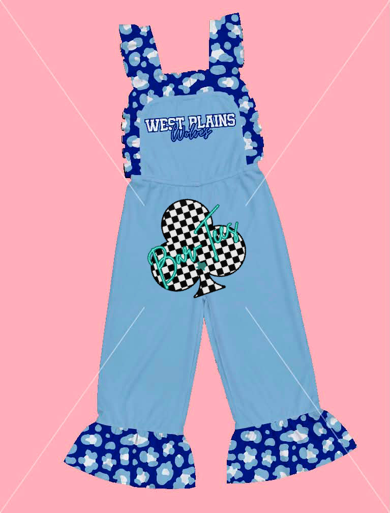 Spirit Leopard Ruffle Rompers