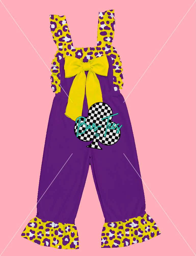 Spirit Leopard Ruffle Rompers
