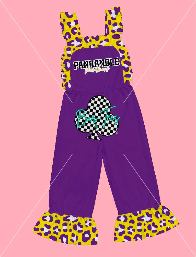 Spirit Leopard Ruffle Rompers
