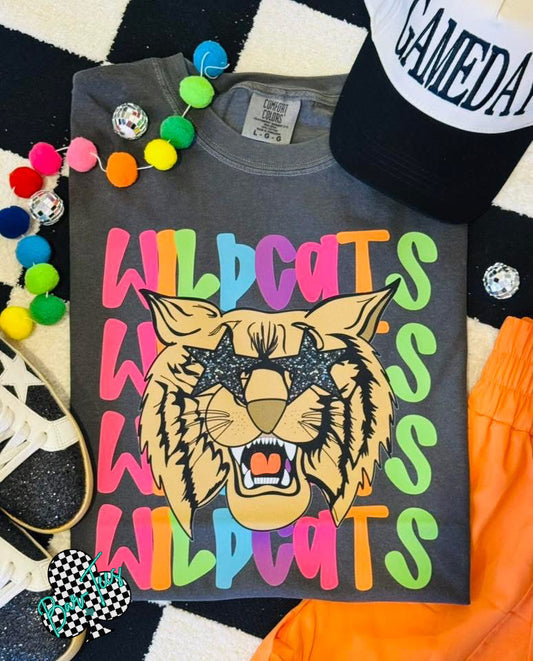 Wildcats Bright Mascot Tee