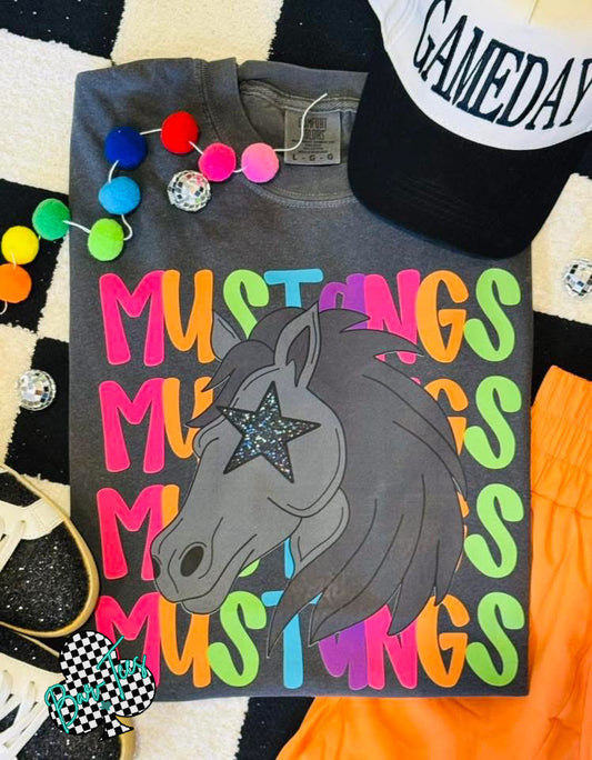 Mustangs Bright Mascot Tee