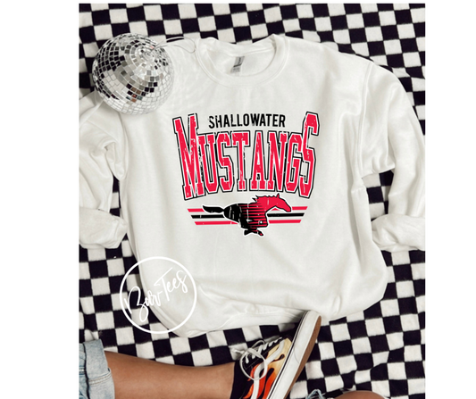 YOUTH Shallowater Mustangs Retro Spirit