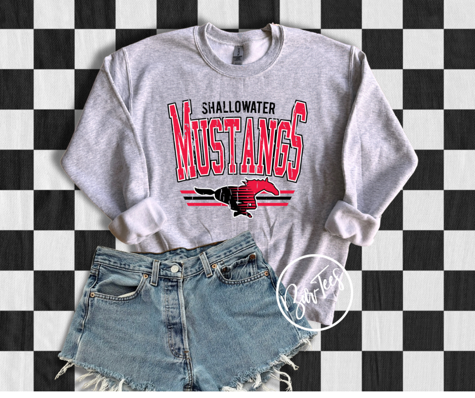 YOUTH Shallowater Mustangs Retro Spirit