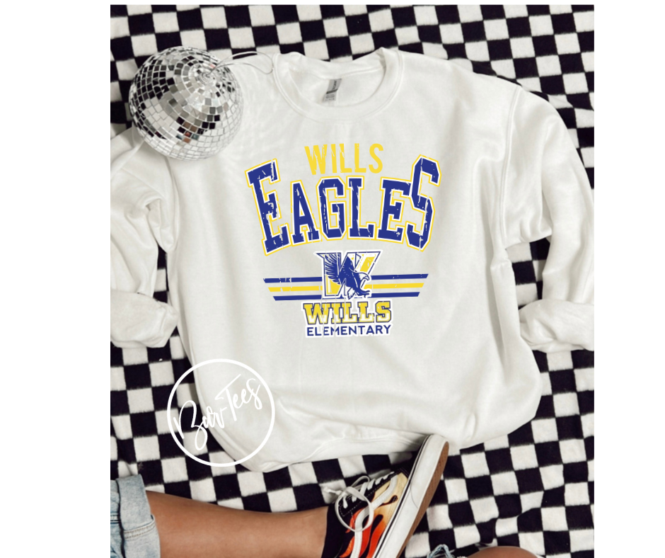 TODDLER Wills Elementary Eagles Retro Spirit
